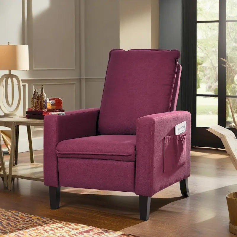 Canapé inclinable réglable avec porte-gobelet et rangement pratique