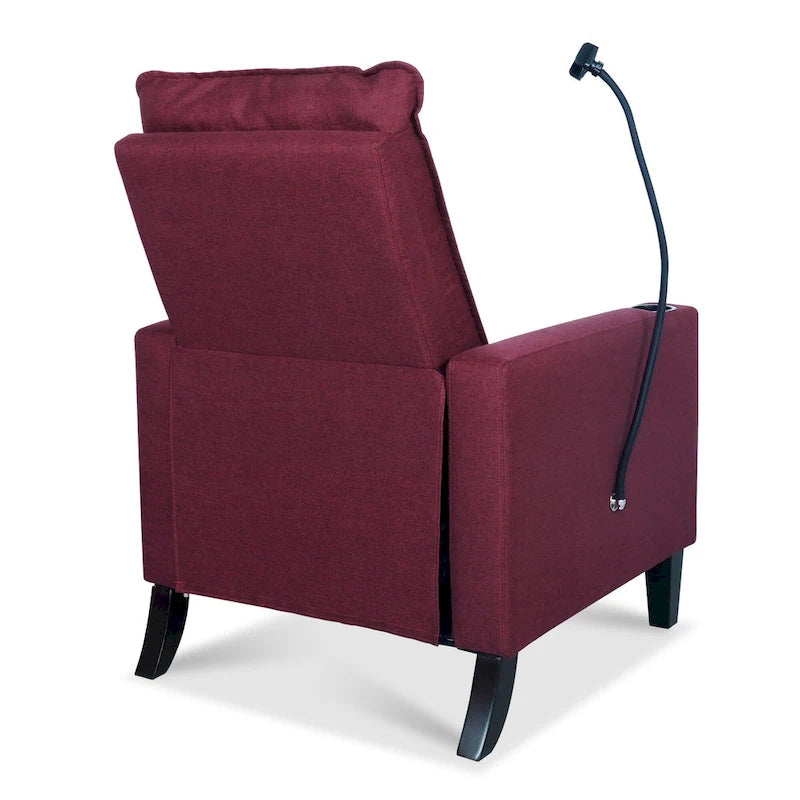 Canapé inclinable réglable avec porte-gobelet et rangement pratique