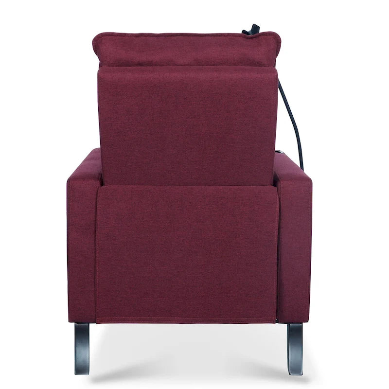 Canapé inclinable réglable avec porte-gobelet et rangement pratique
