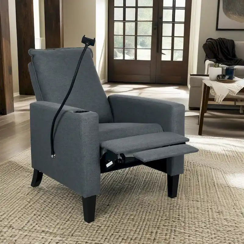 Canapé inclinable réglable avec porte-gobelet et rangement pratique