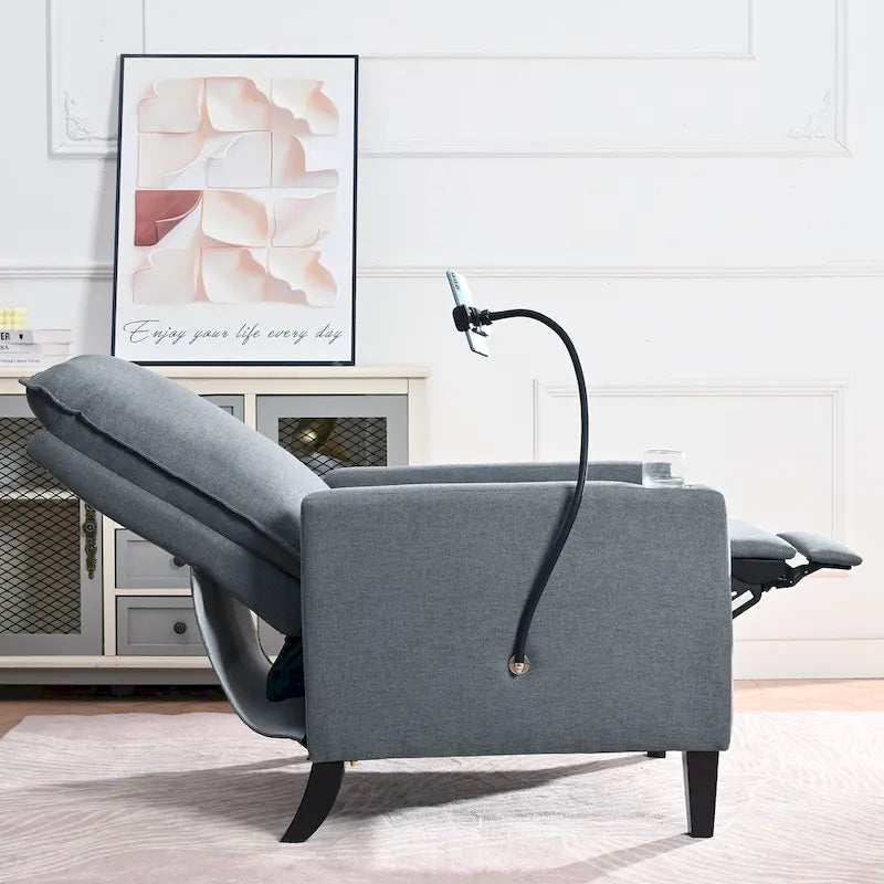 Canapé inclinable réglable avec porte-gobelet et rangement pratique