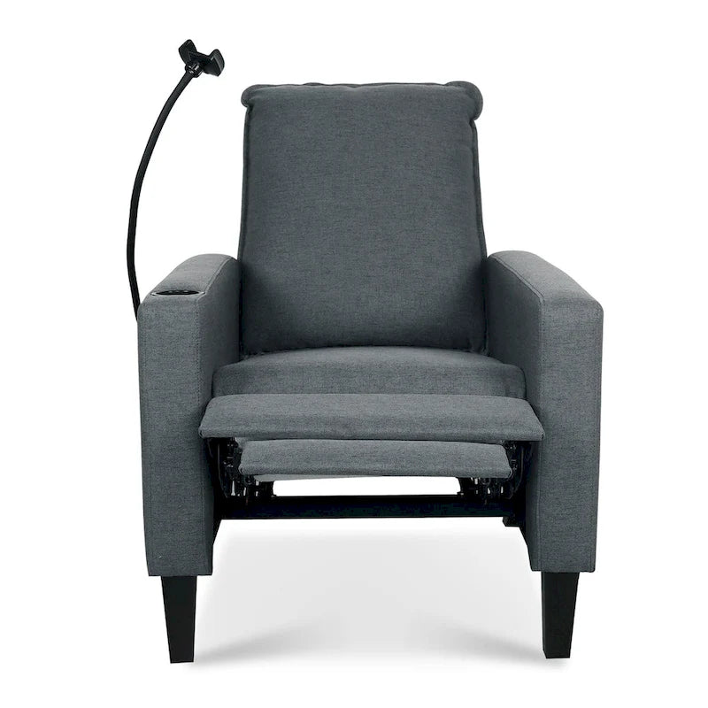 Canapé inclinable réglable avec porte-gobelet et rangement pratique