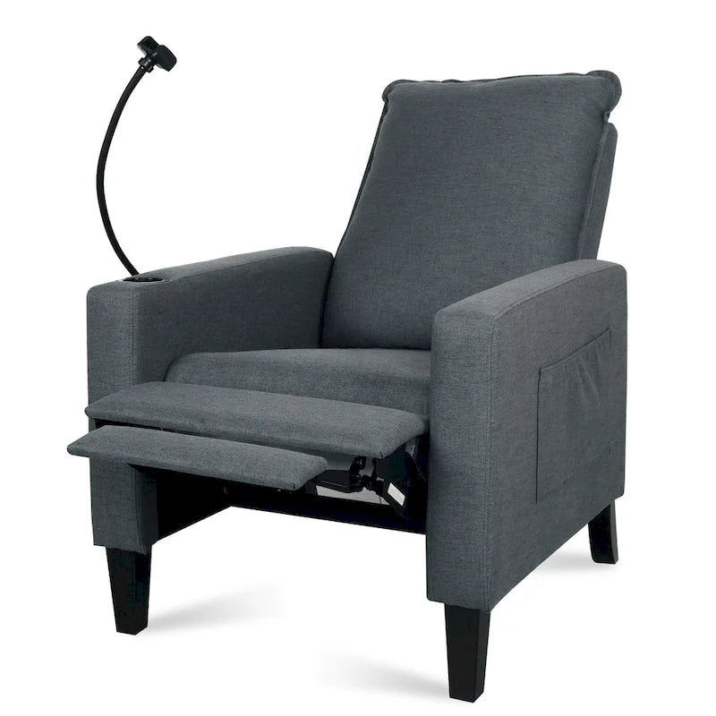 Canapé inclinable réglable avec porte-gobelet et rangement pratique