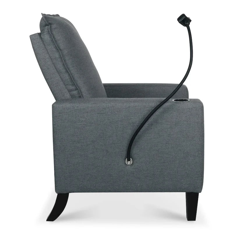 Canapé inclinable réglable avec porte-gobelet et rangement pratique