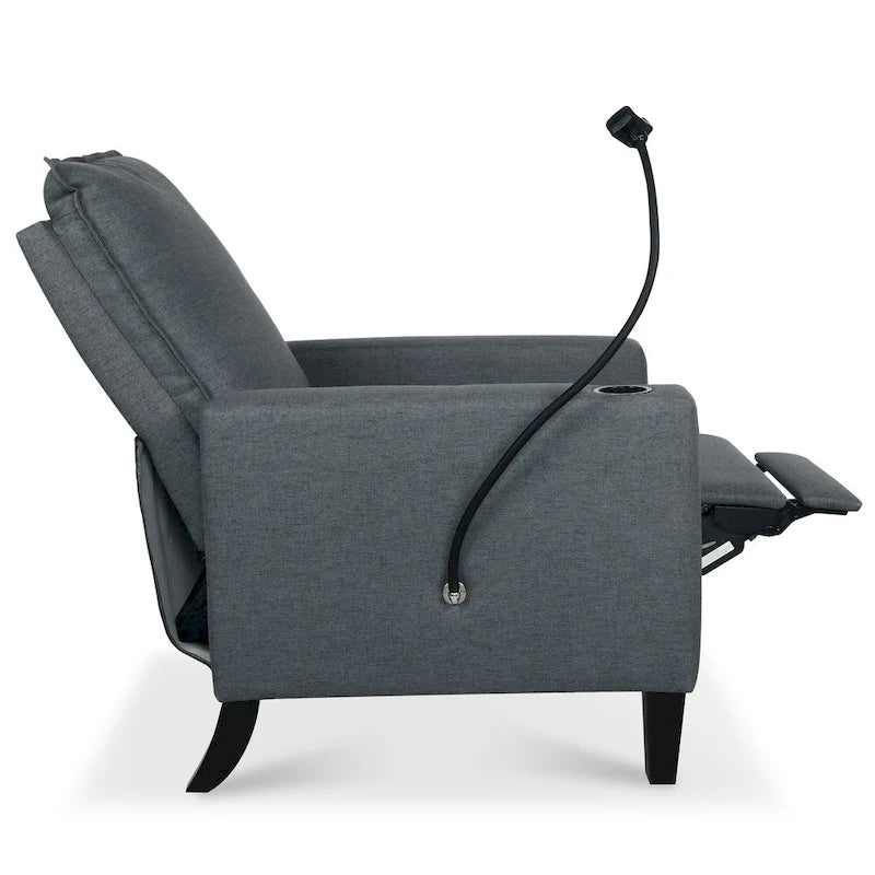 Canapé inclinable réglable avec porte-gobelet et rangement pratique
