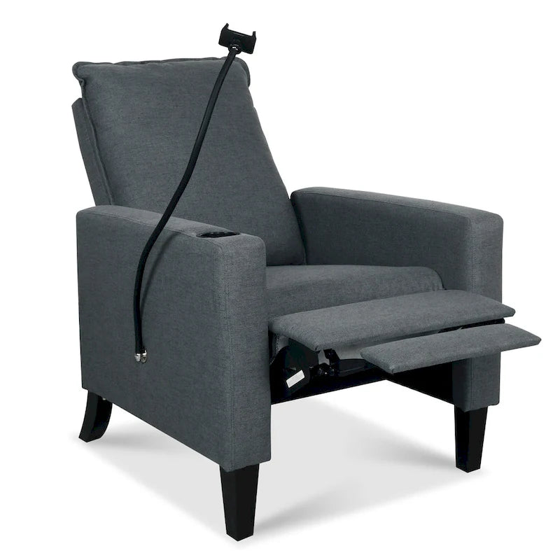 Canapé inclinable réglable avec porte-gobelet et rangement pratique