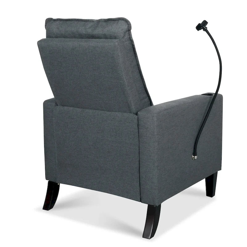 Canapé inclinable réglable avec porte-gobelet et rangement pratique