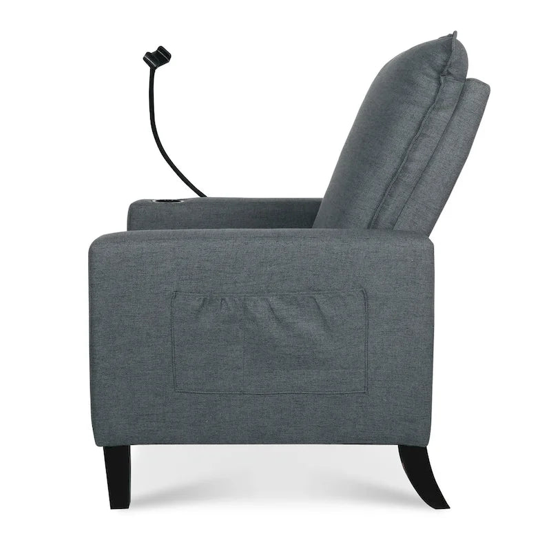 Canapé inclinable réglable avec porte-gobelet et rangement pratique