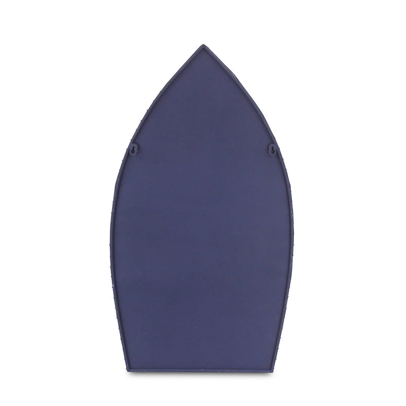 Étagère murale de 30,25 pouces – Design unique de canoë bleu