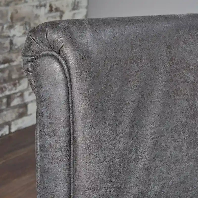Fauteuil inclinable en microfibre de style traditionnel