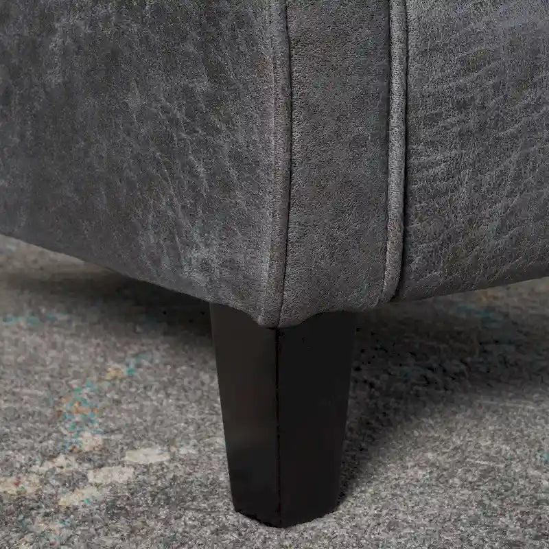 Fauteuil inclinable en microfibre de style traditionnel