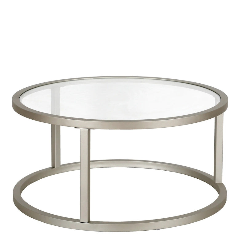 Table basse ronde en métal