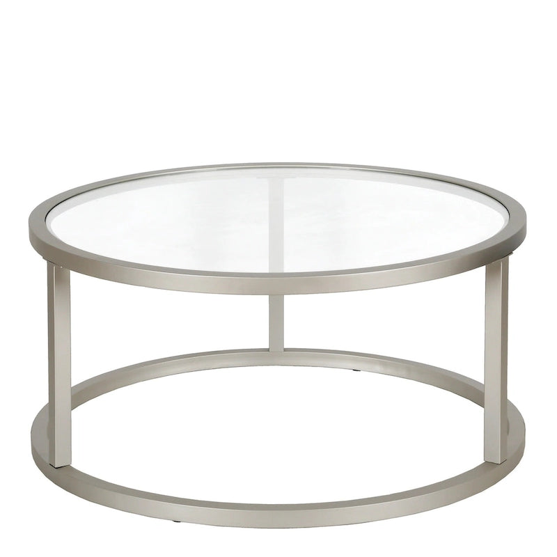Table basse ronde en métal