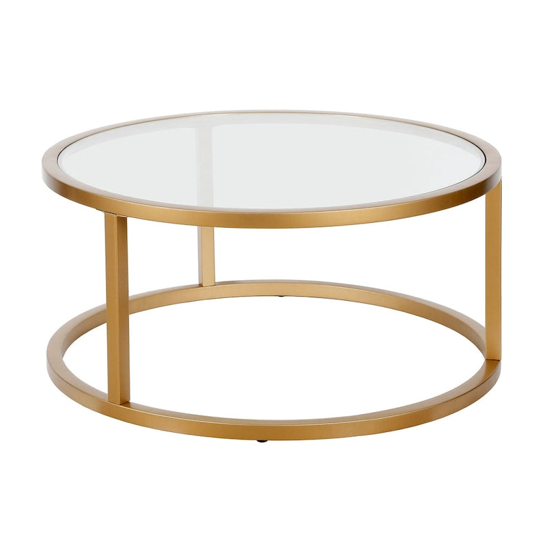 Table basse ronde en métal