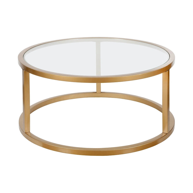 Table basse ronde en métal