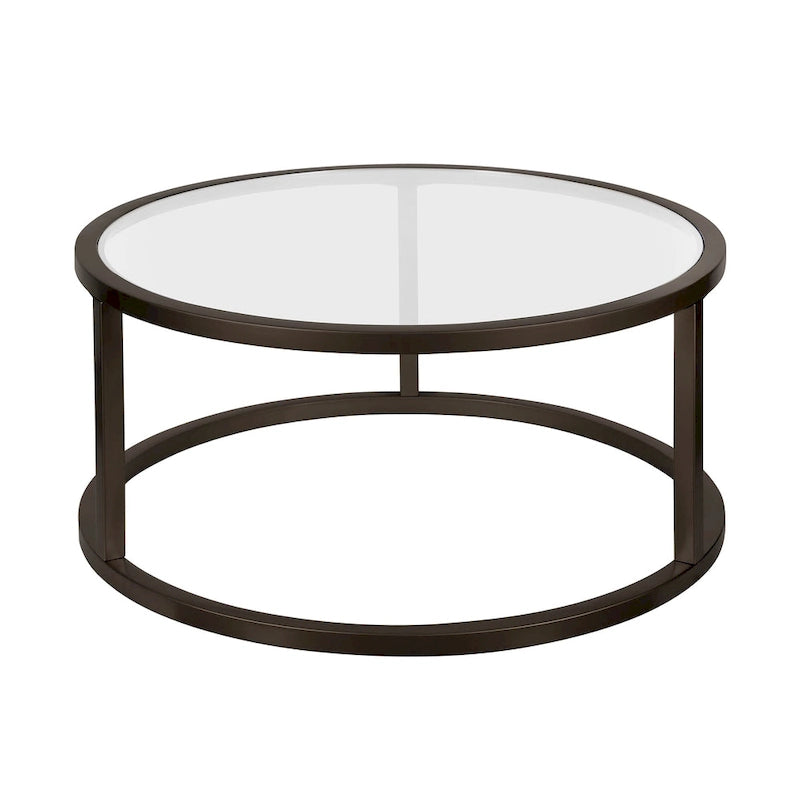 Table basse ronde en métal