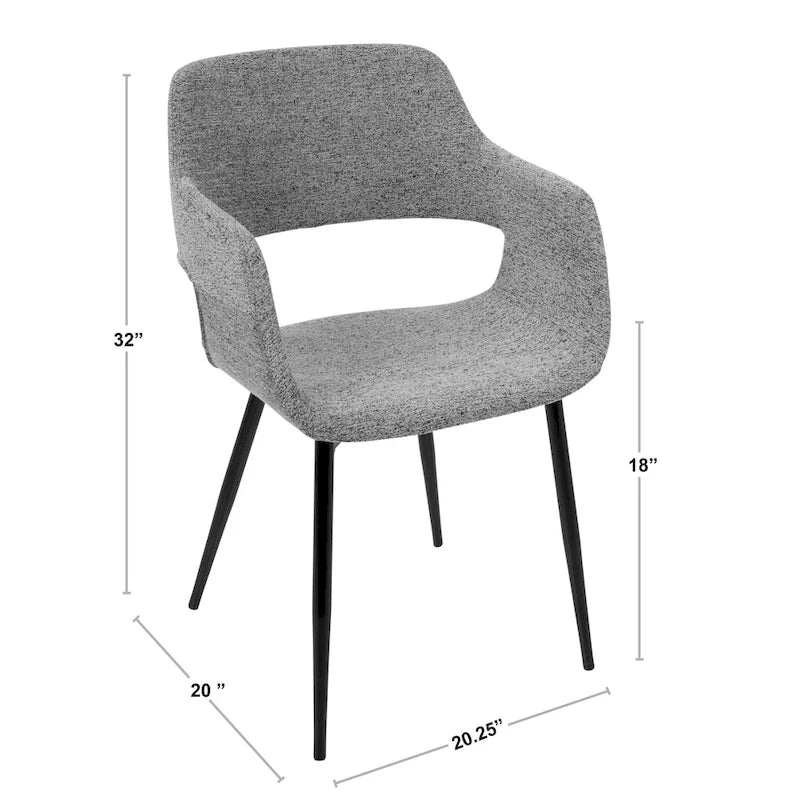 Chaise Mid-Century Modern (Lot de 2)