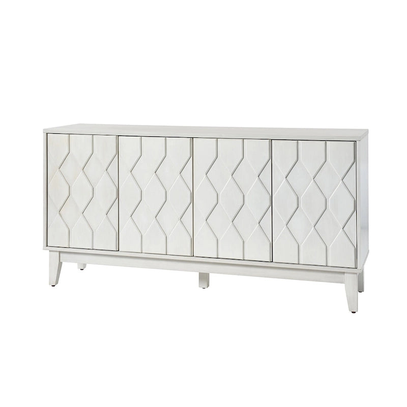 Buffet de rangement moderne 60" avec étagères réglables
