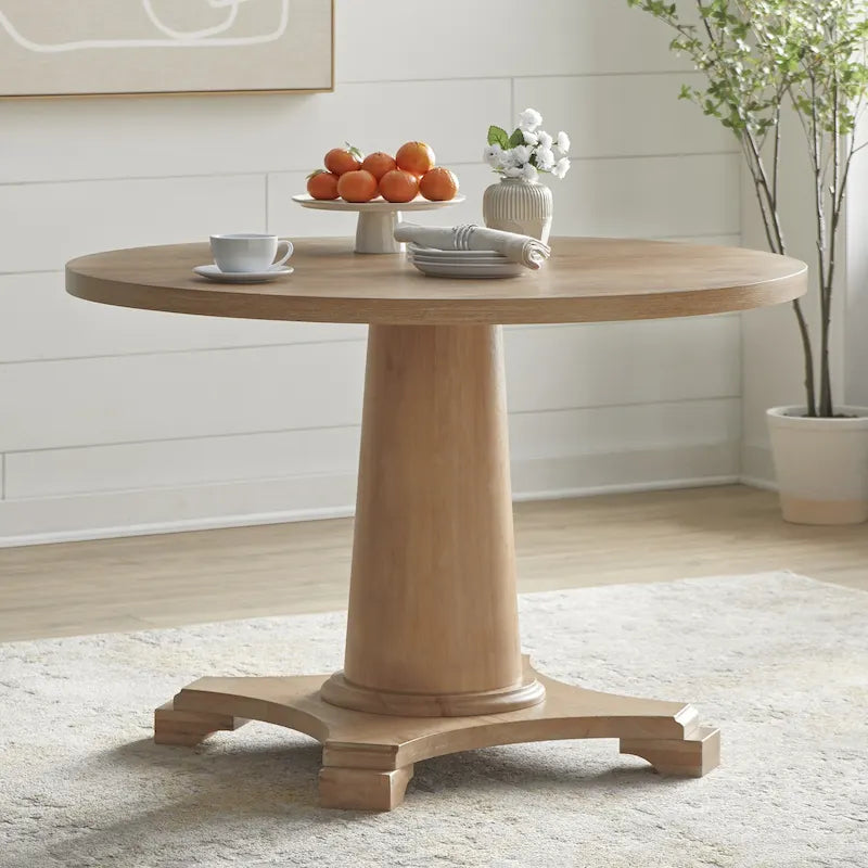 Table à pied central