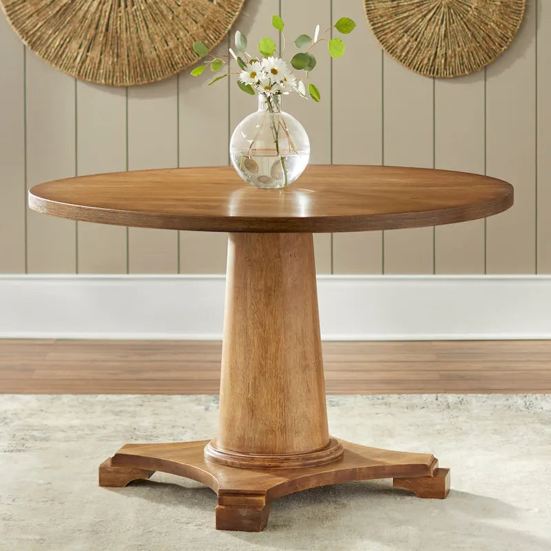 Table à pied central