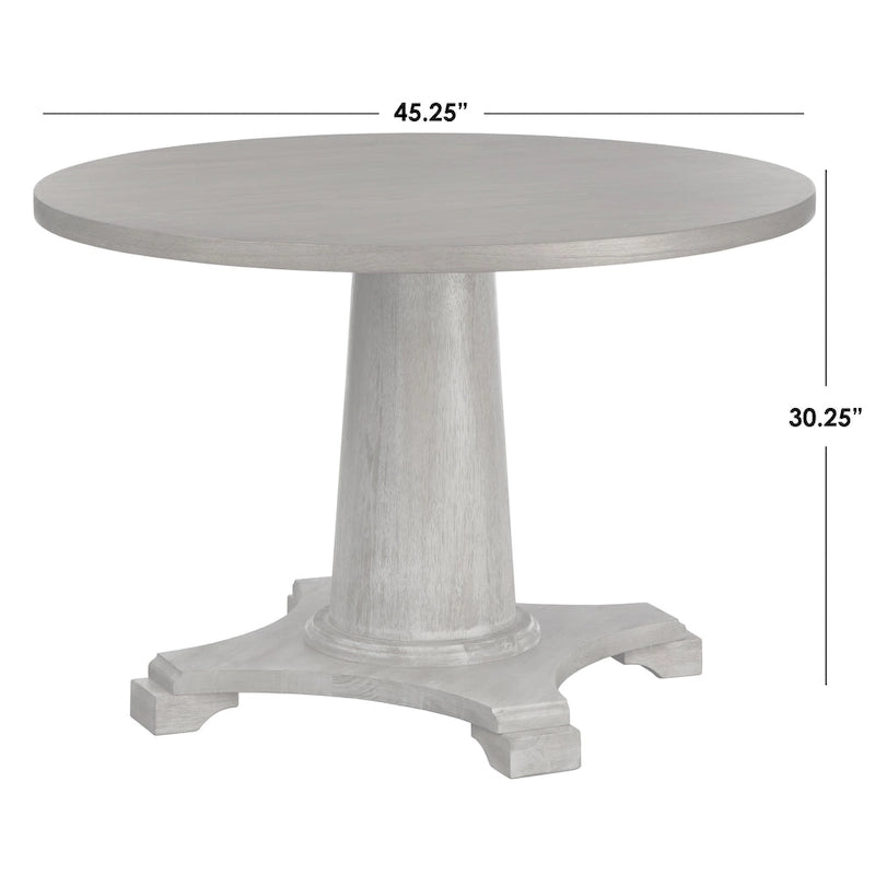 Table à pied central