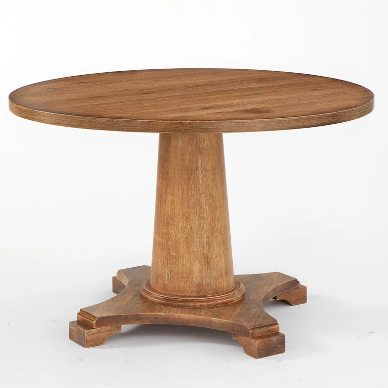 Table à pied central