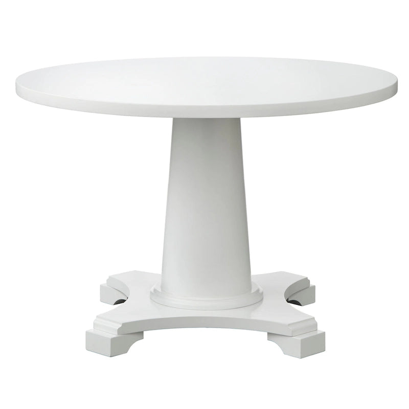 Table à pied central