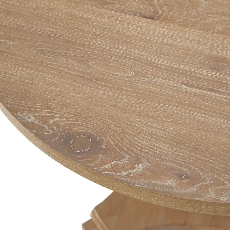 Table à pied central