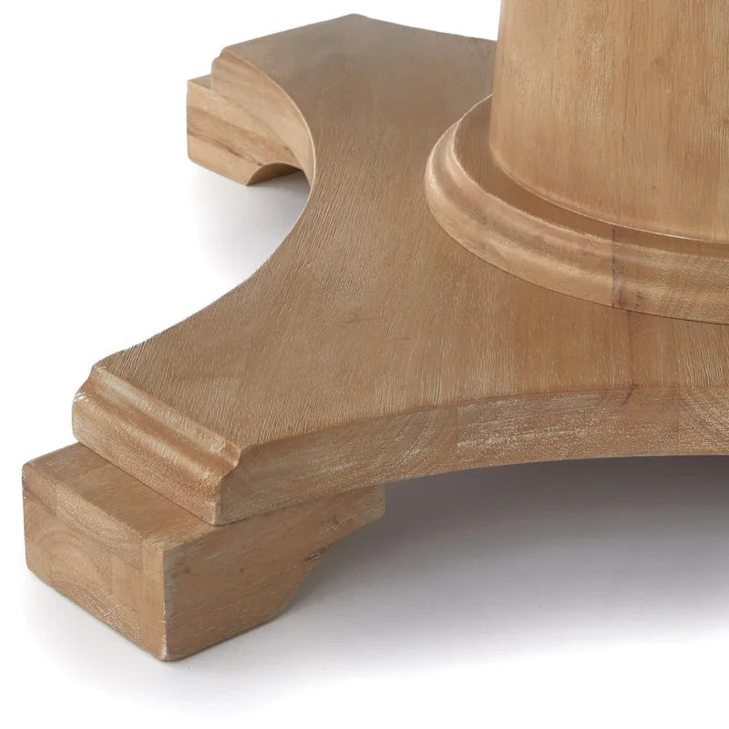 Table à pied central