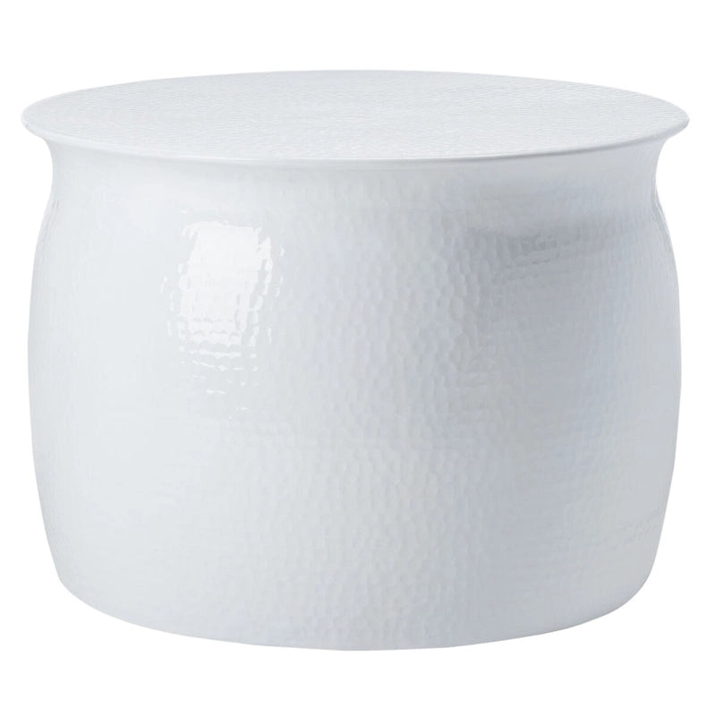 Tabouret de table en métal argenté - 24 l x 24 L x 16,8 H - 24 l x 24 P x 17 H