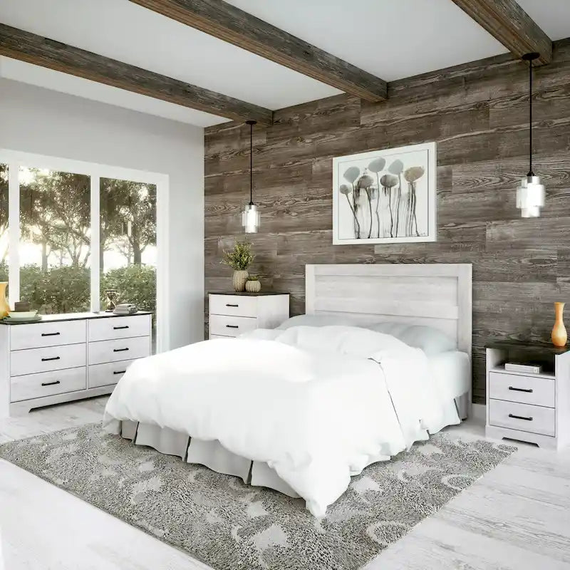 Tête de lit style ferme, meuble de chambre